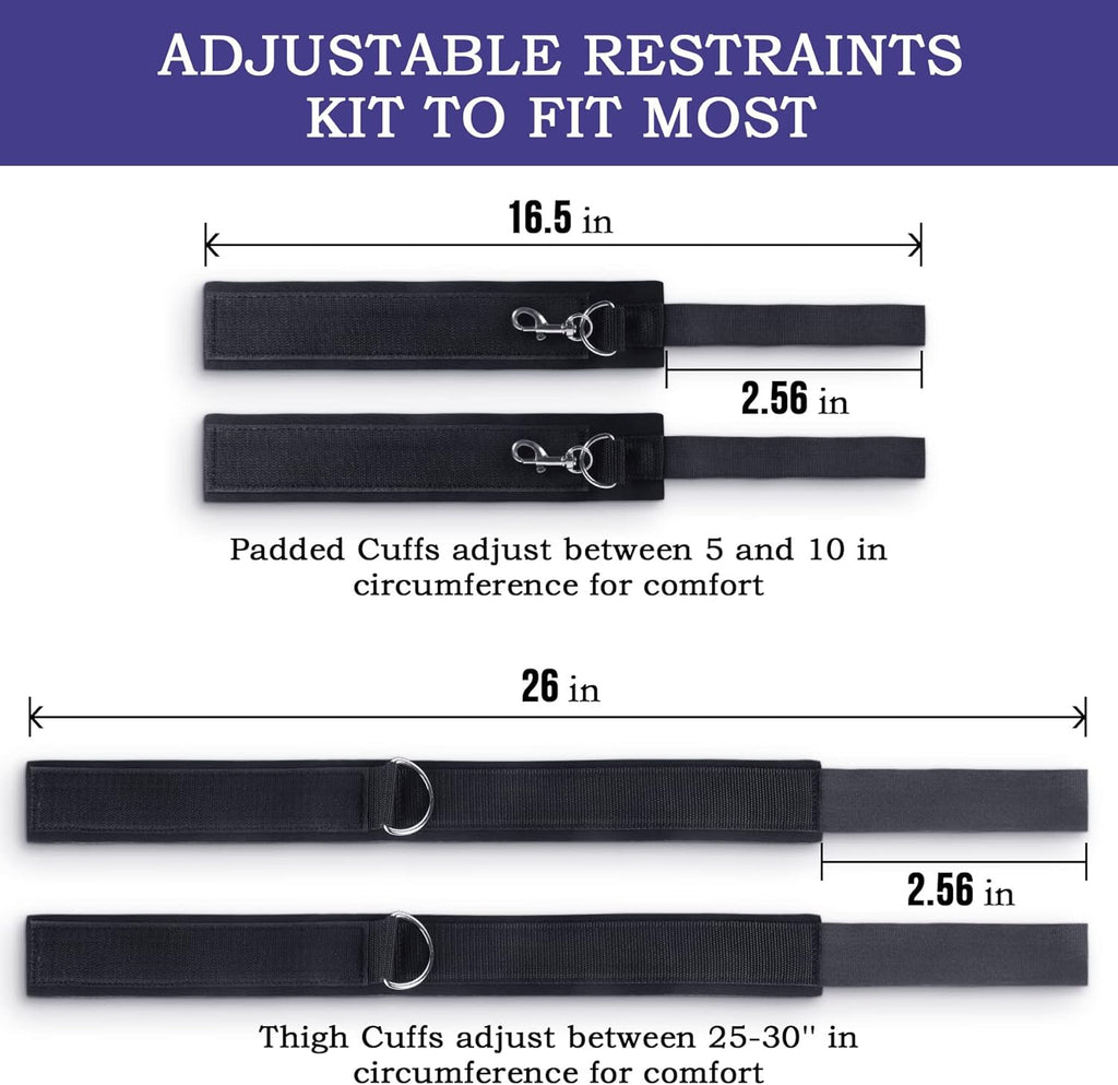 BDSM Wrist-to-Thigh Bondage Adjustable Sex Cuffs For Bedroom sex