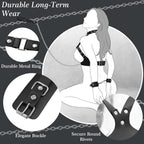 BDSM Bondage Sex Breast Restraints Collars Handcuffs Bundle Set