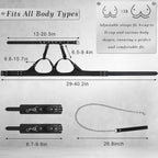 BDSM Bondage Sex Breast Restraints Collars Handcuffs Bundle Set